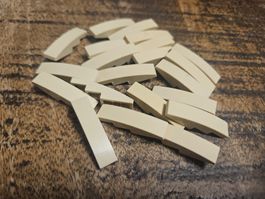 lego 61678 lot de 20 pièces Tan Slope, Curved 4 x 1