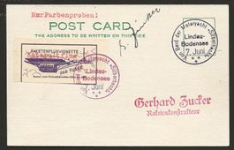 Flugpost Sonderflug Schweiz 1935 Raketenflug Katapultflug