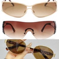 NEU: 3x Sonnenbrille Gold Braun Vintage Style Y2K/2000er