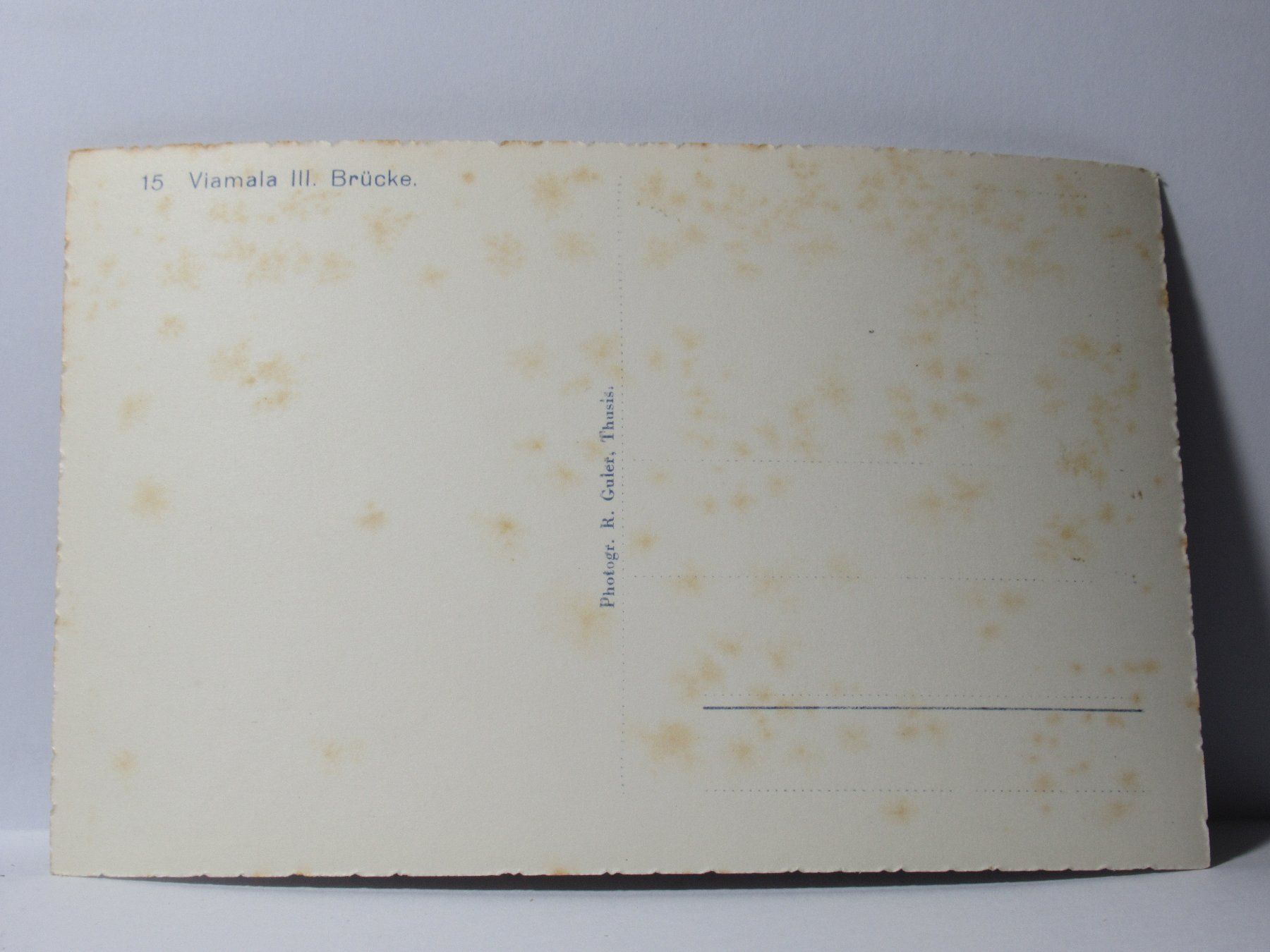 Cartes postales: Viamala , III. Brücke – Neuf (Voir description) à Grenchen par Bluemchen1900 1