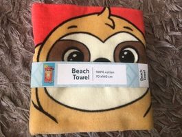 COOP DRAP DE PLAGE PARESSEUX NEUF 140 X 70 CM 100% COTON