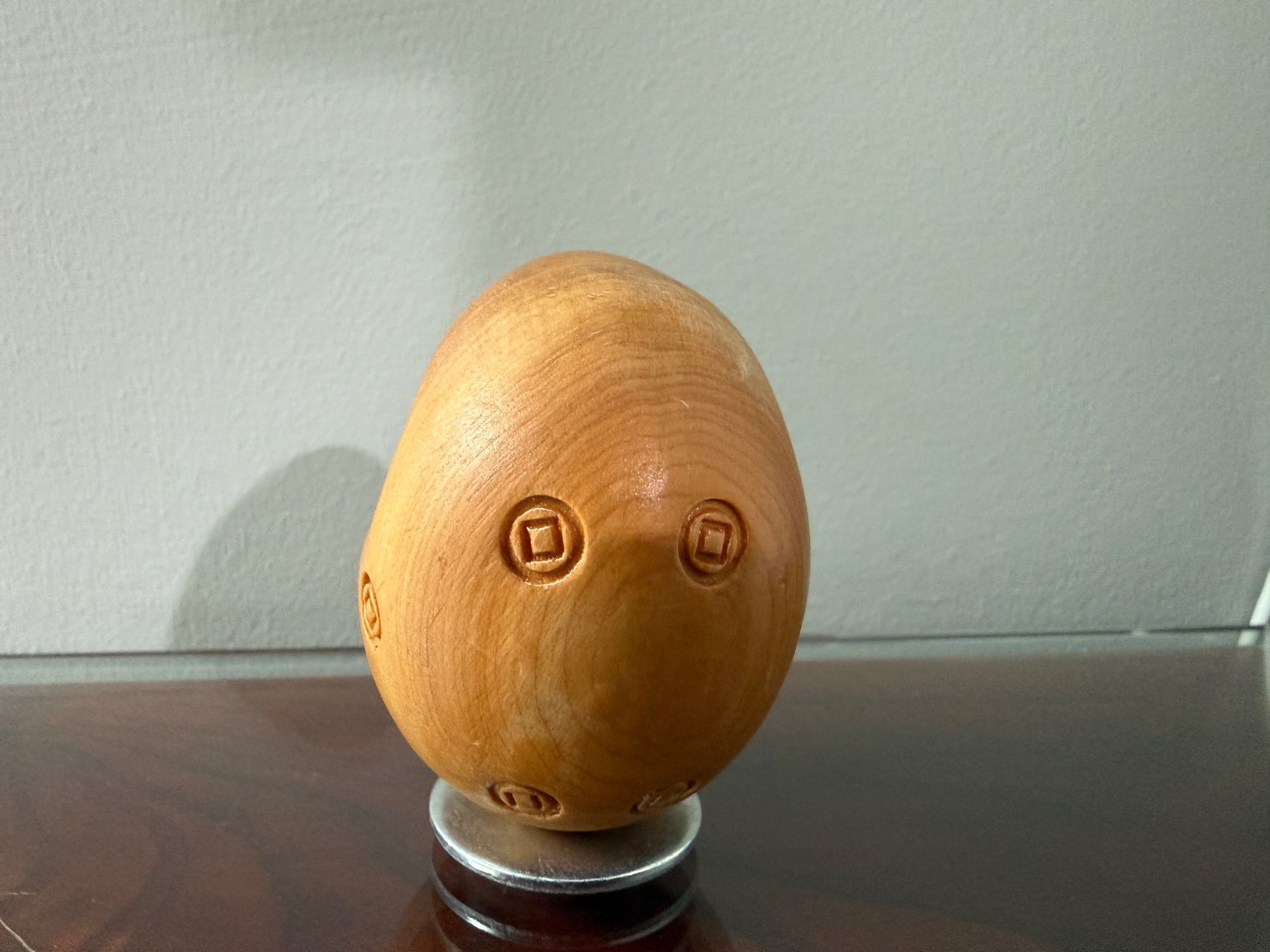 Statuette: Daruma-Figur Buchsbaum, geschnitzt, Mitte 20. Jahrhundert – Usato da Au ZH venduto da Valeleti 2