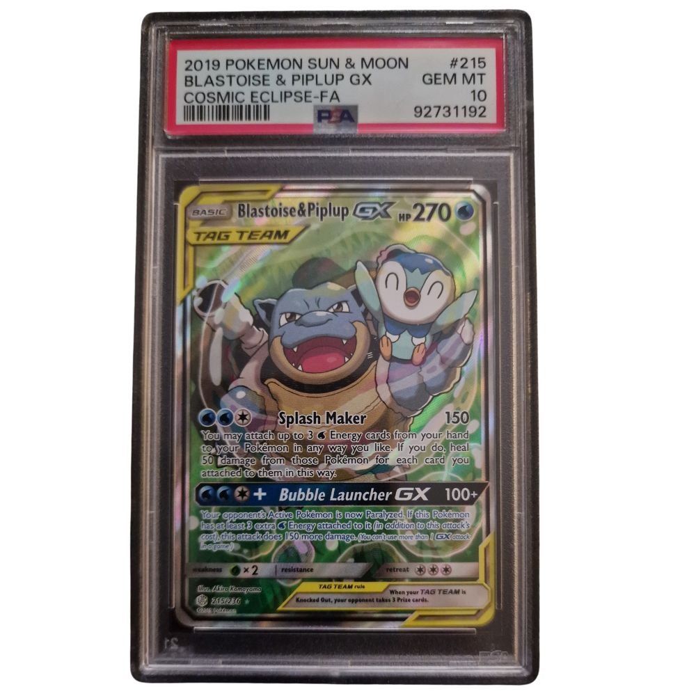 Pokémon Sammelbilder & Trading cards: Blastoise Piplup Gx Full Art Cosmic Eclipse PSA 10  Pokemon – Gebraucht aus Genève von Cardtreasure