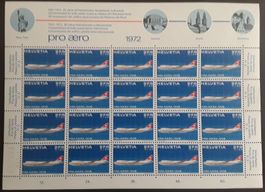 1972: Pro Aero Swissair Jumbo-Jet  Zierbogen Nr.F047 **