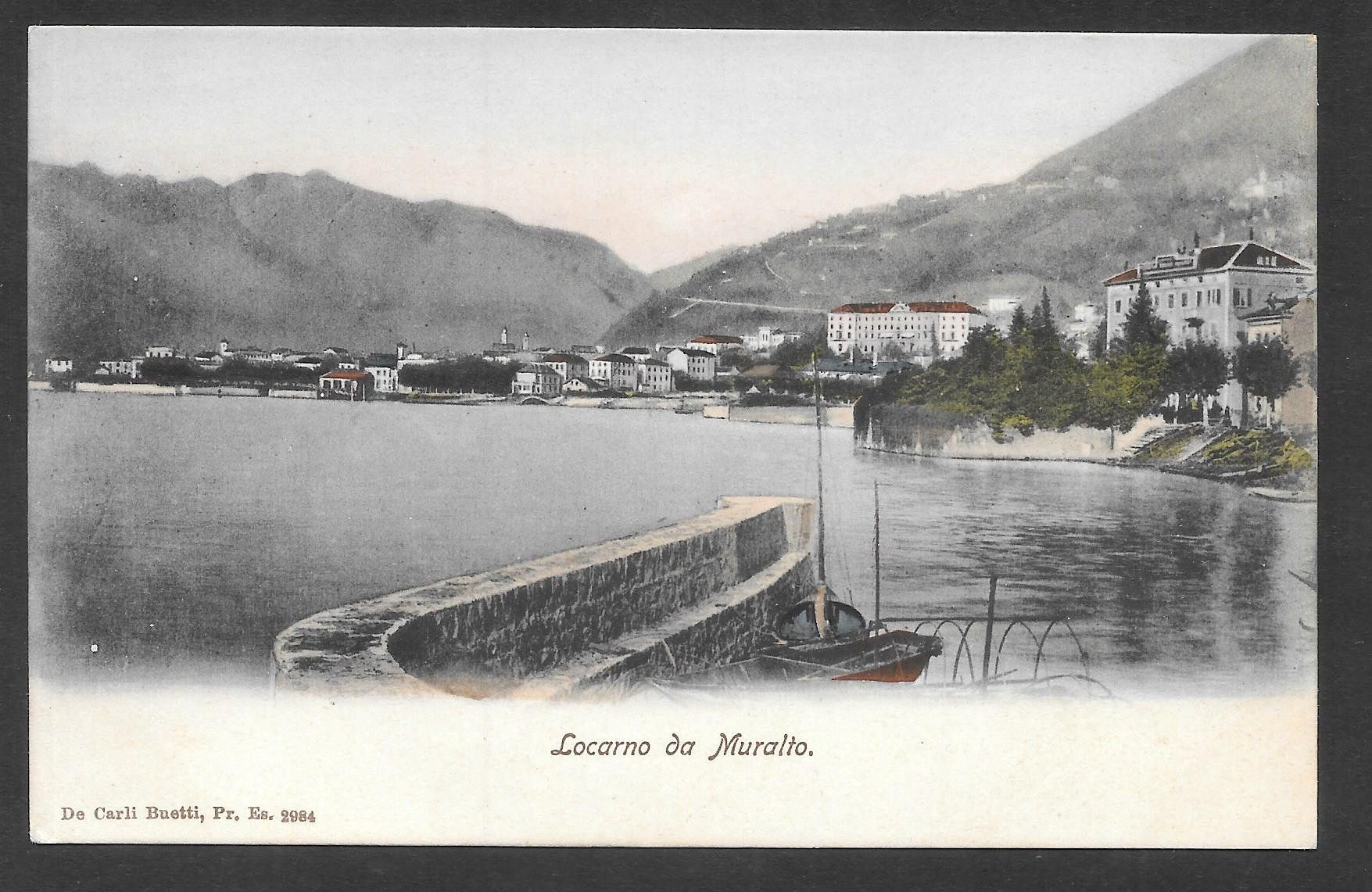 Cartoline postali: Locarno vista da Muralto – Usato da Olten venduto da clotaldi