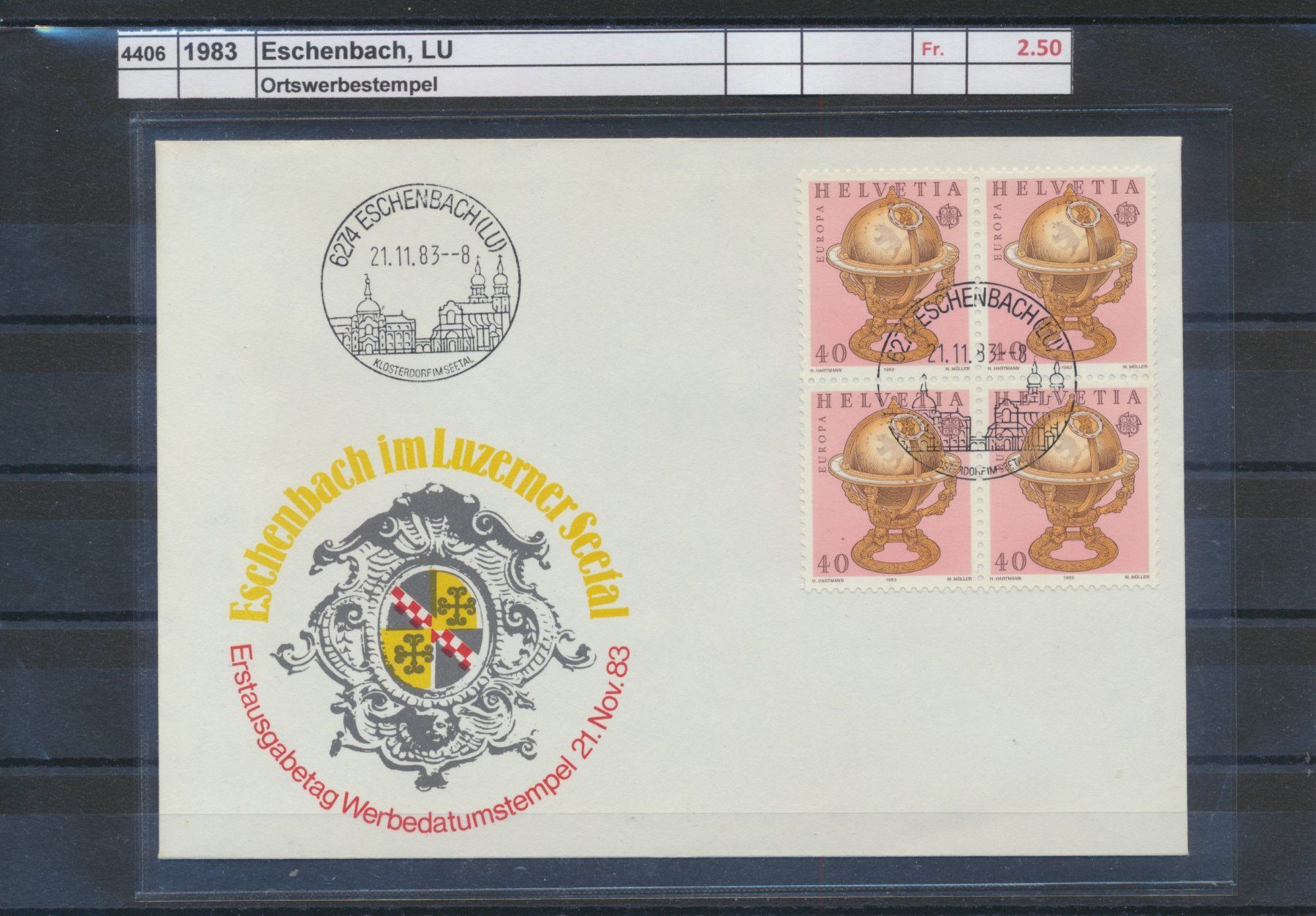 Tutti i francobolli: 1983 "Eschenbach LU", Ortswerbestempel – Usato da Winterthur venduto da Zupogeru