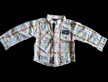 Poney Kids Hemd Karo Baumwolle Gr. 68/74