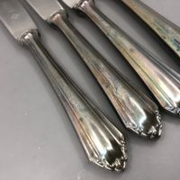 4 Vorspeisemesser versilbert Be-Ba