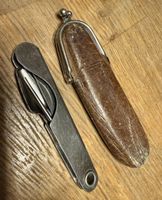 Pfeifenbesteck klappbar mit Lederetui 
