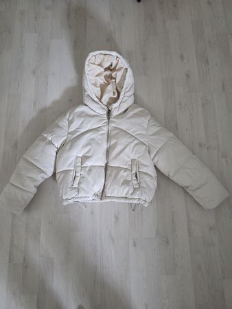 Mädchen Kunstleder Winterjacke. Gr. 146-152