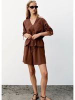 Zara Oberteil mit Shorts, S