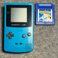 Gameboy Color Blau + Pokemon blau edition auf Deutsch
