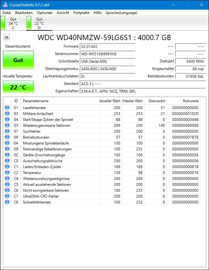 Western Digital Harddisks: WD Black P10 Game Drive 4 TB – Gebraucht aus Uetendorf von Heinekentom 1