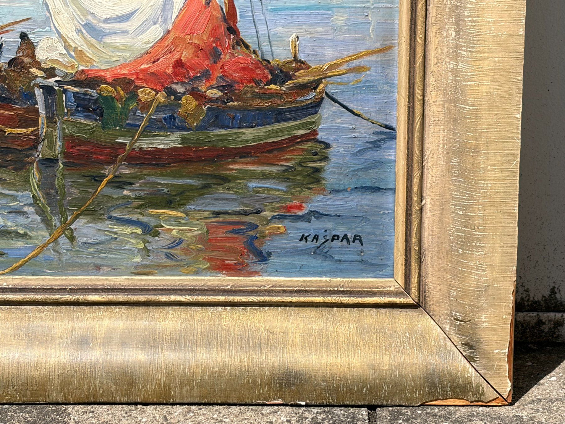 Tableaux: Ölgemälde Segelboote, signiert – D'occasion à Boll par NRie 2