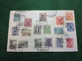 Enveloppe (Couverts) Autriche 1933 avec nombreux timbres