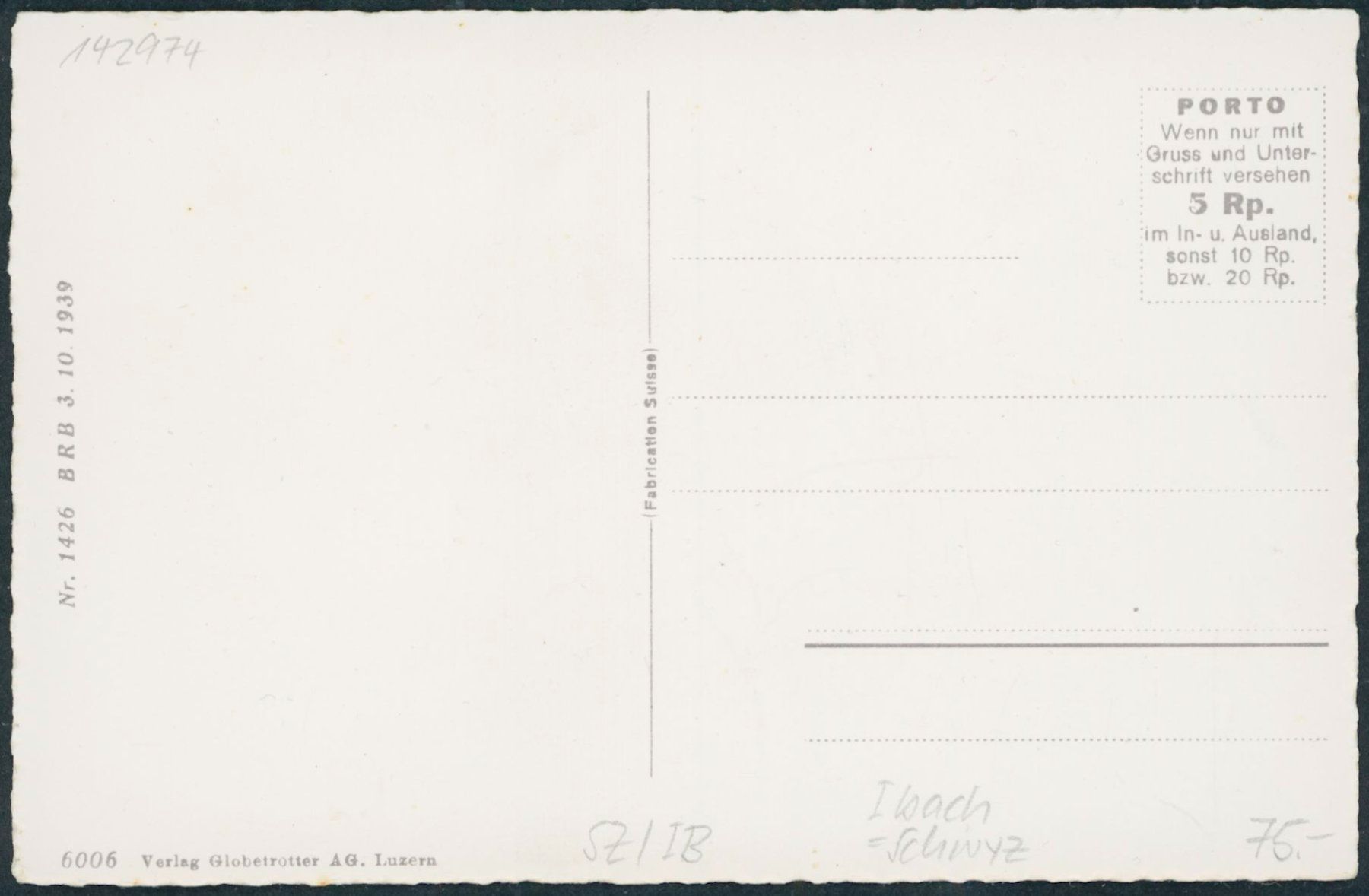 Cartes postales: SZS Ibach – Neuf (Voir description) à Schindellegi par Jonathan77 1