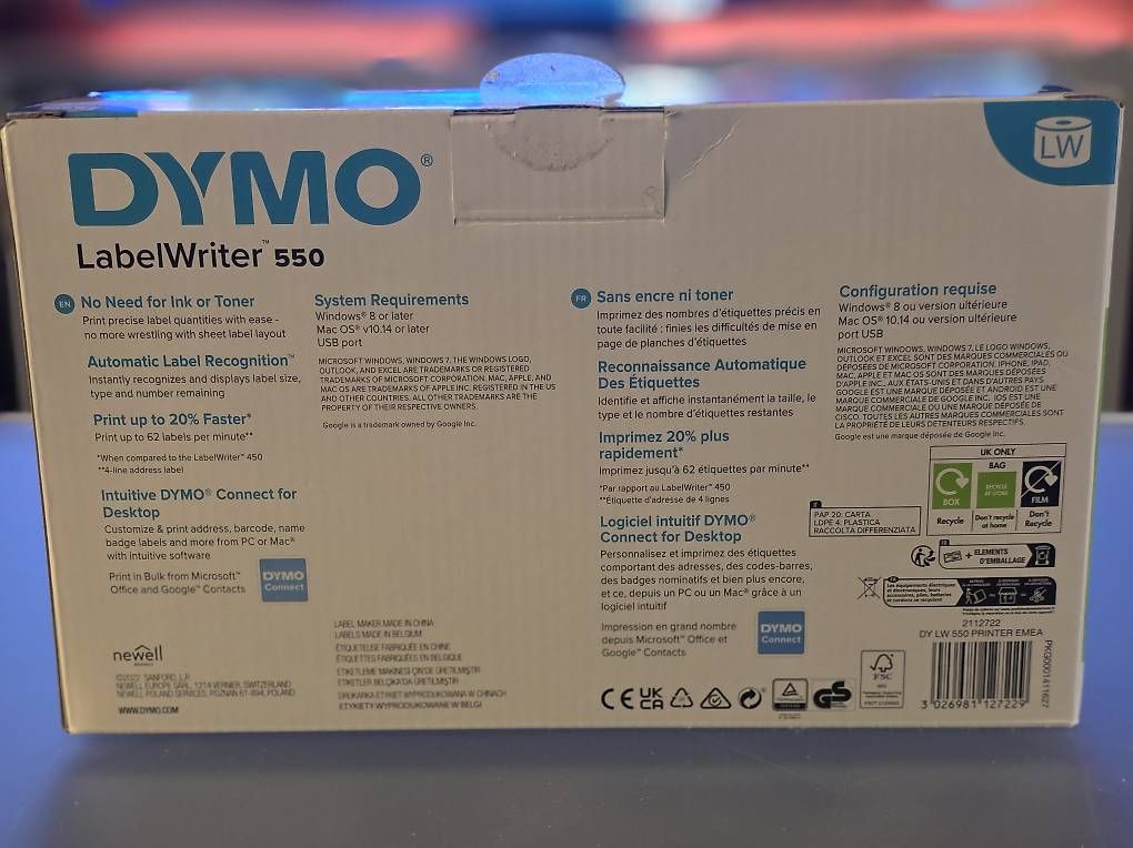 Drucker: Dymo LabelWriter 550 - Labeldrucker – Gebraucht aus Hünenberg von Rzirkon 1