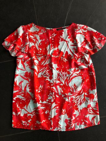 💗BANANA REPUBLIC💗 Fliessende Kurzarmbluse Bluse Top XS