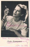 Ellen Schwanneke 1906-72 Autogramm Vintage Foto 9x14cm