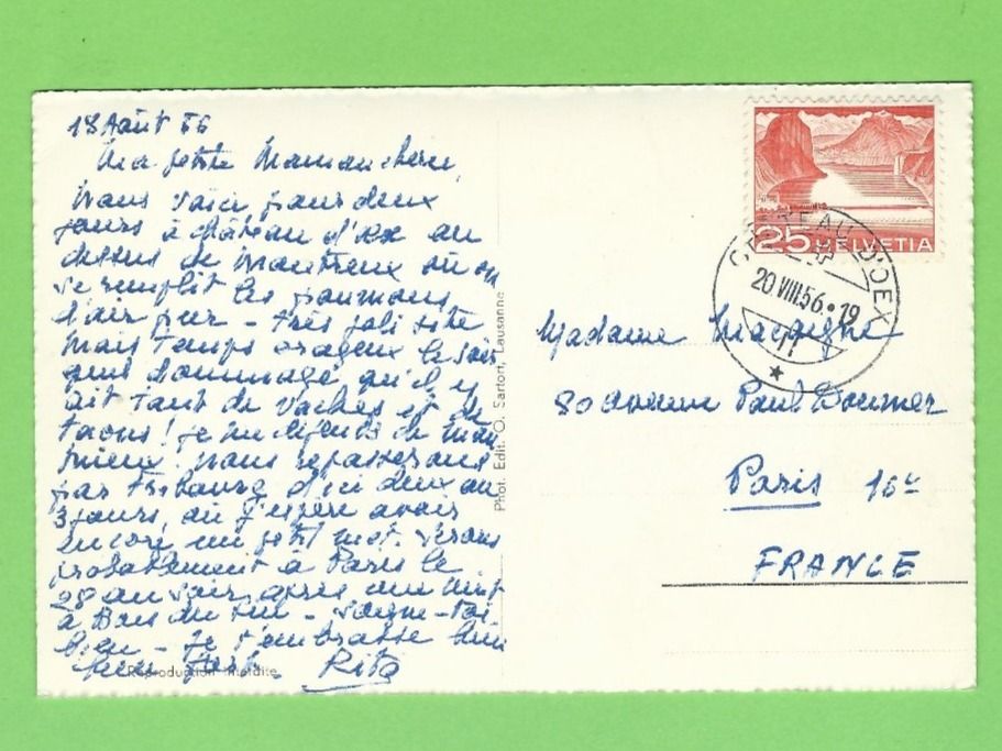 Cartoline postali: Château d'Oex – Usato da Zürich venduto da t24_de 1