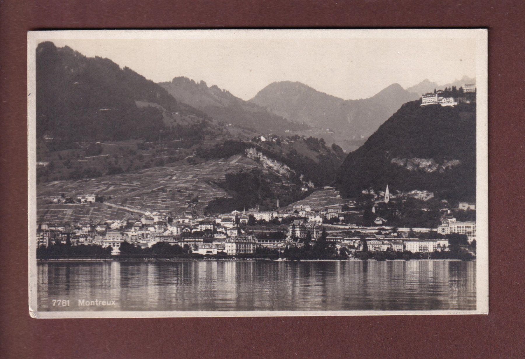 Cartoline postali: MONTREUX vu du lac - 1926 – Usato da Pully venduto da nicecards