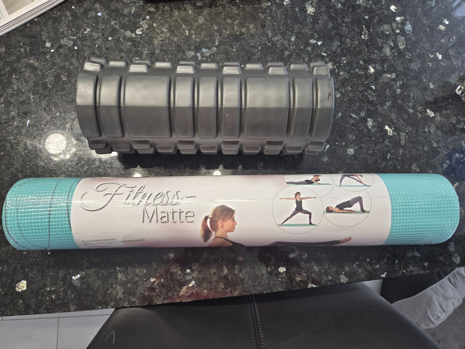 Tappetini fitness: Pilatesmatte + Pilatesrolle – Nuovo e nell'imballaggio originale da Müntschemier venduto da Fee_00