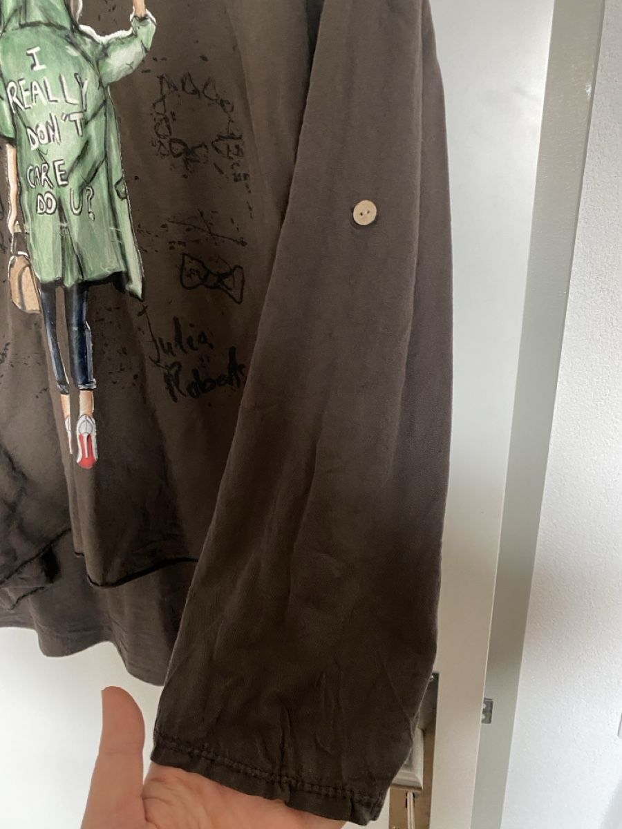 Camicette: Bluse mit Print Oversize/One Size 100 % Viskose – Usato da Muensingen venduto da drleevsy 2