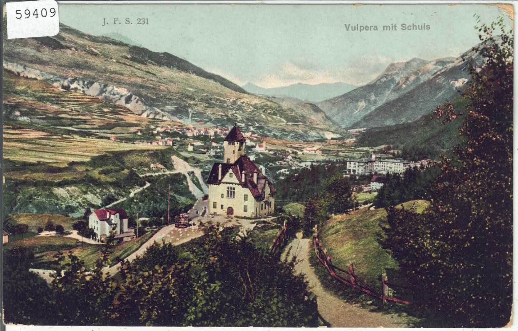 Cartoline postali: Vulpera mit Schuls - Litho – Usato da Ettingen venduto da Kartenplanet