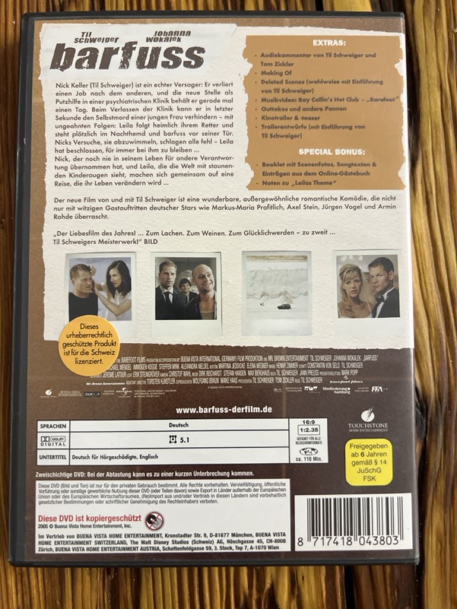Tutti i DVDs: DVD "Barfuss" von Til Schweiger – Usato da Umiken venduto da mar_p7n9 1
