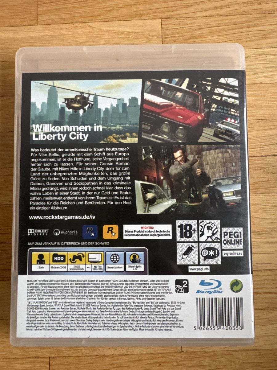 JEU GRAND THEFT AUTO IV - GTA 4 - pour PLAYSTATION 3 en francais PS3 TBE EUR 14,99 - FR