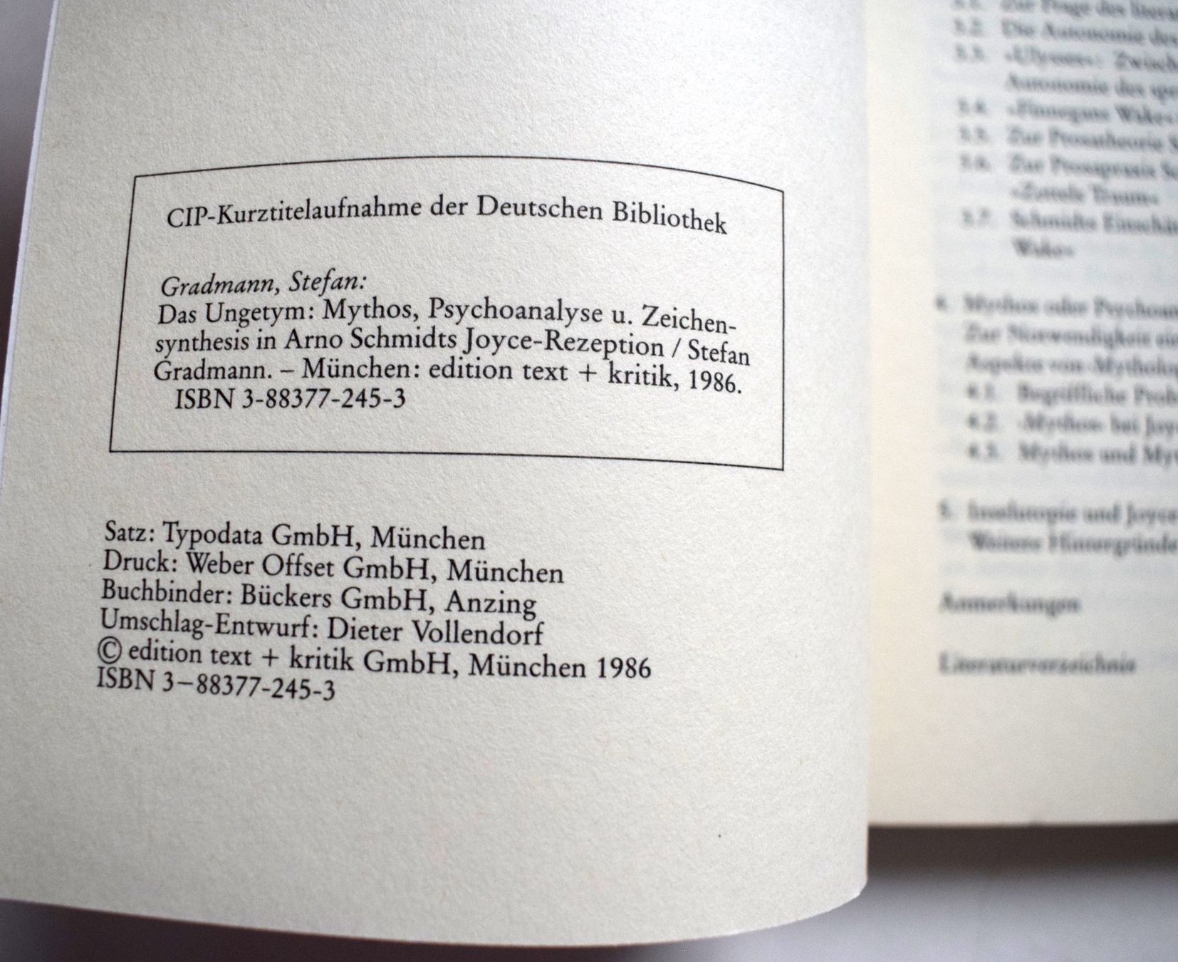 Libri: Arno Schmidt LOT James Joyce Porträt Critical Study – Usato da Dulliken venduto da ichwettichhett 4