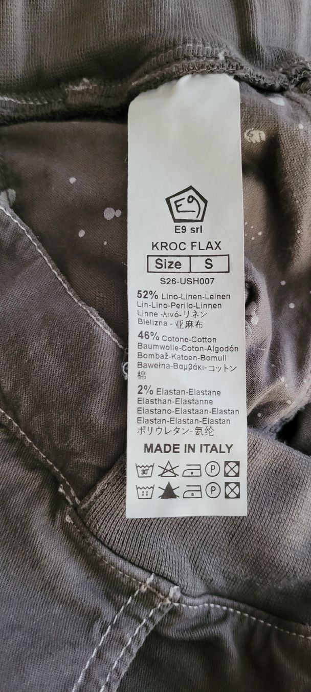 E9 Pantaloni: E9 Kroc Flax Shorts Gr. S Neu  – Nuovo e nell'imballaggio originale da Basel venduto da Luckyclimb 3