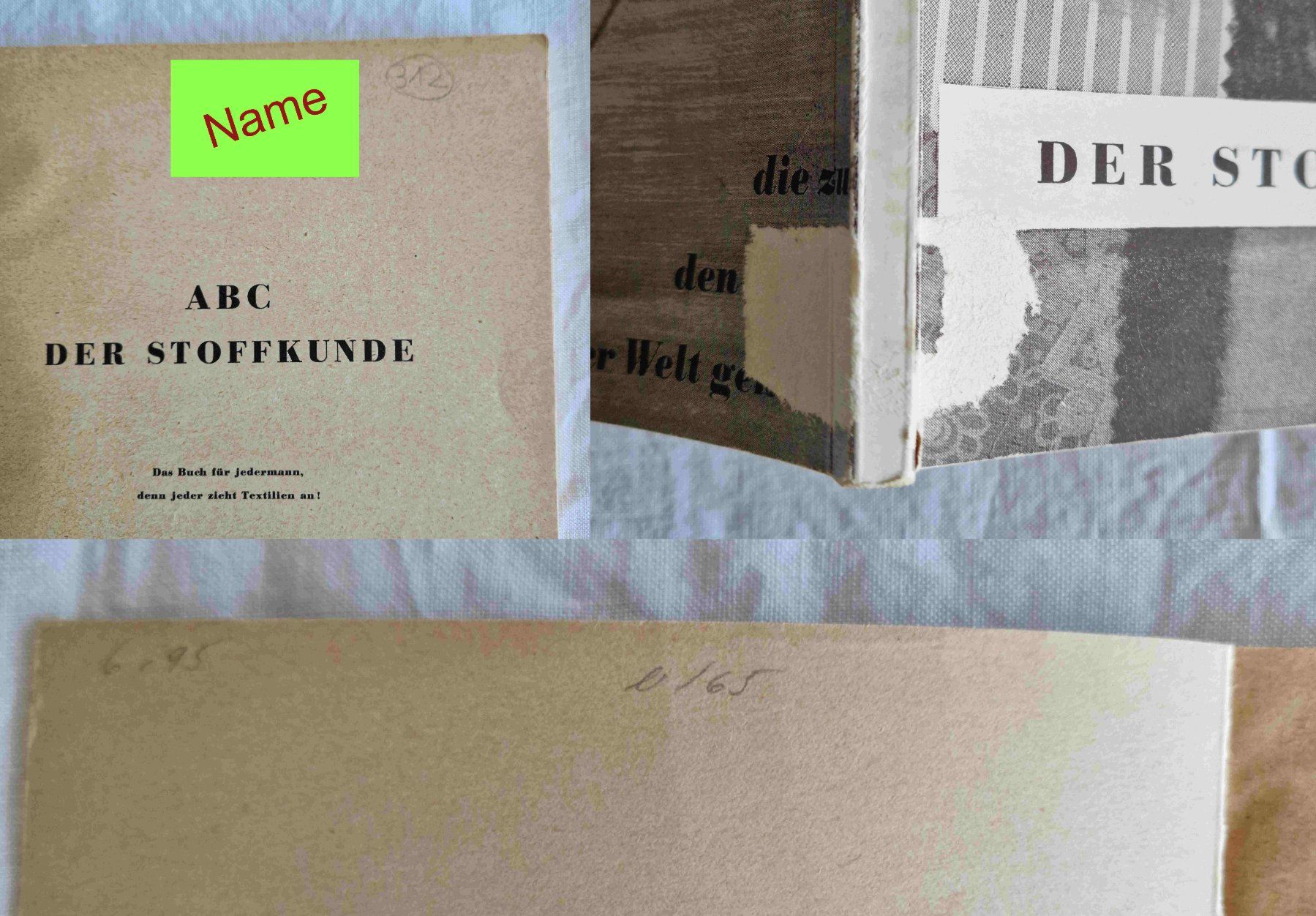 Libri: ABC der Stoffkunde Textilingenieur Kurt Hellmich 60-er Jahre – Usato da Zürich venduto da silver-team 8