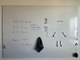Prof. Whiteboard 200x140cm mit Zubehör sehr guter Zustand