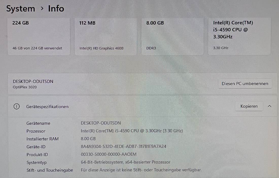Dell PCs: Dell Optiplex 3020 – Gebraucht aus Neuendorf von Buggle 2