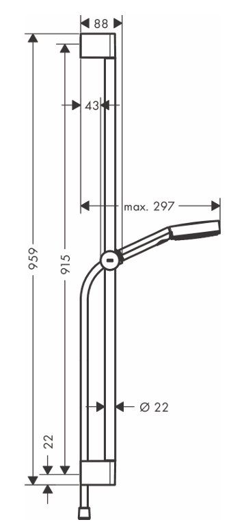Hansgrohe Soffioni doccia: 546 Hansgrohe Pulsify Select S Brauseset 105 3jet – Nuovo e nell'imballaggio originale da Derendingen venduto da Meisterstuecke 2