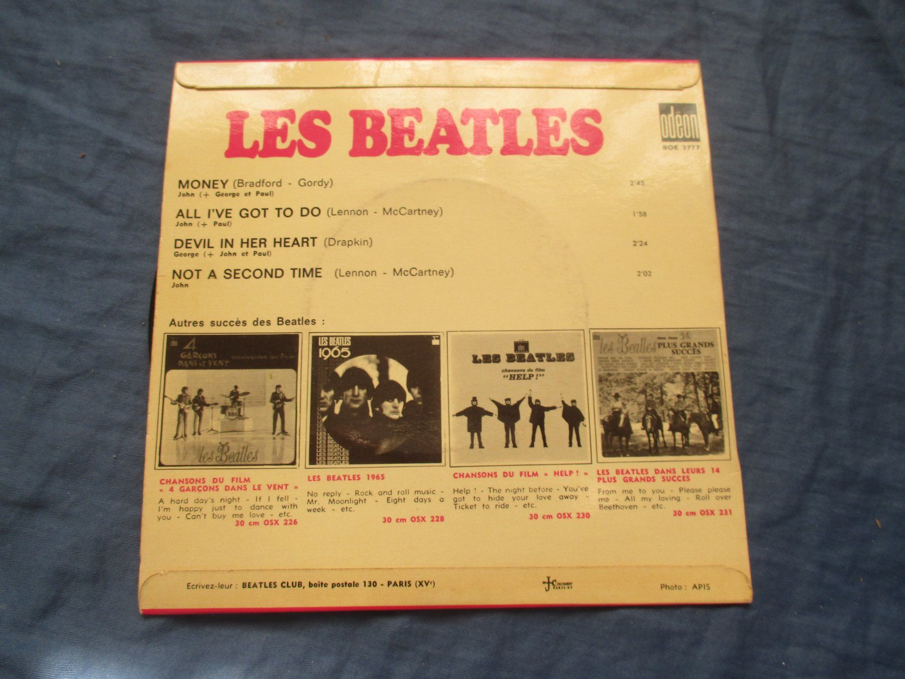 Dischi in vinile: Les Beatles EP Money – Usato da Colombier NE venduto da nene288 1
