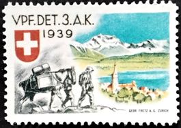 Soldatenmarke 2.WK, Verpflegung Det 3.AK, Fretz, Wi Vpf 80