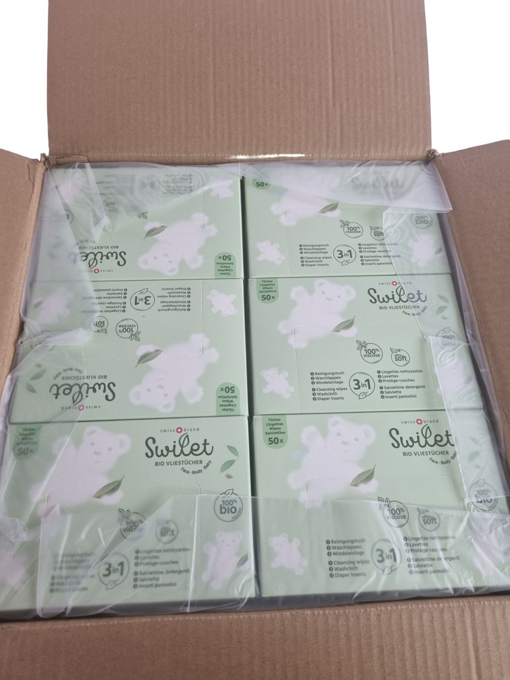 Lettini & sedie per cosmetici: SWILET Bio Vliestücher 12er-Set – Nuovo (secondo la descrizione) da Wangen b. Olten venduto da Restwert_Wangen 1