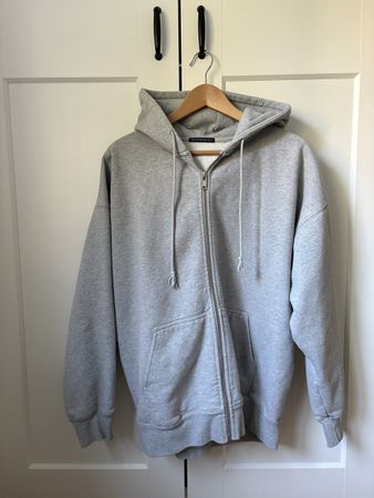 Brandy Melville Zip-Hoodie Grau Gr. S Oversized