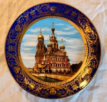 St. Petersburg Russland Porzellan Wandteller