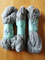 3 Knäuel Wolle CARLEE grau Col. 1035, 50gr/Knäuel