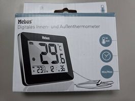 Digitales Innen- und Aussenthermometer mit Uhr