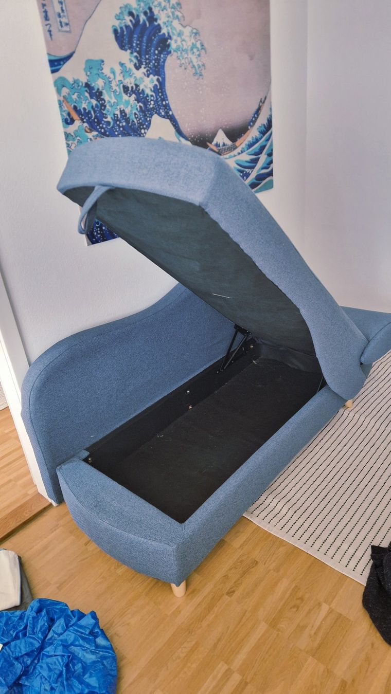 Beliani Divani: Sofa Chaiselongue MERI mit Stauraum – Usato da Bern venduto da Lu.Ma 2