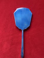 Vintage emaillierter Handspiel,England, gebraucht, blau