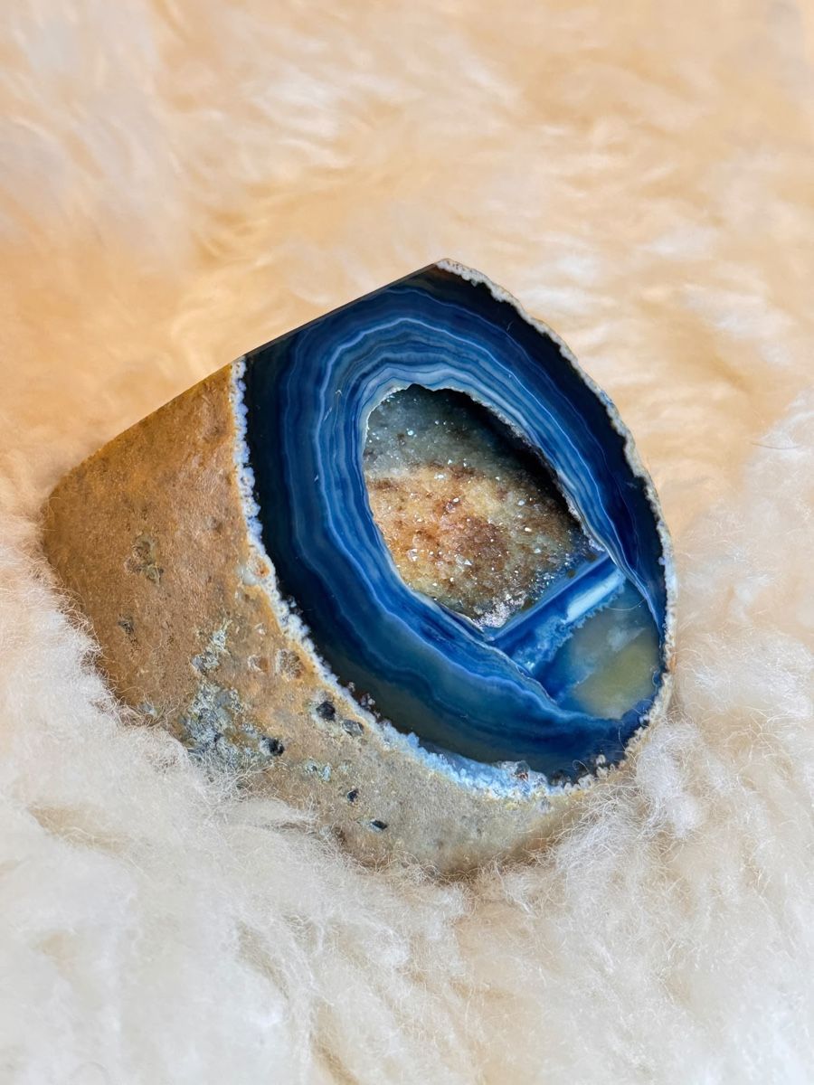 Minerali & Pietre curative: Wunderschöne Achat Geode mit Kristallhöhle 592g – Usato da Tagelswangen venduto da Atelier_RP_Zillmann 4