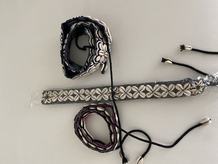 Dreierlei Muschelgürtel Gürtel aus Muscheln