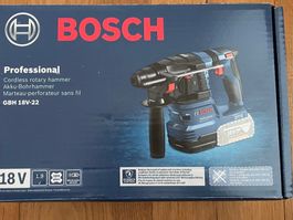 BOSCH GBH 18V-22 Akku Bohrhammer Professional NEU SDS Plus