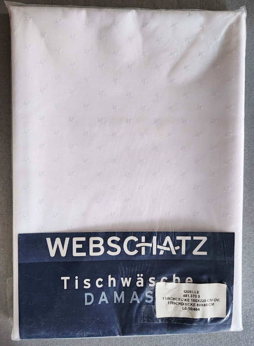 Altra biancheria da tavola: 2 Tischtücher, weiss – Nuovo e nell'imballaggio originale da Basel venduto da Sweet-Yarns01
