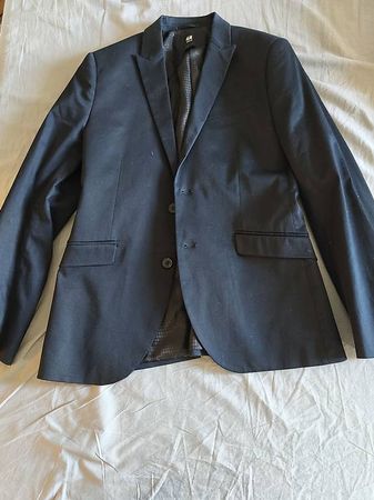 Schwarzer/dunkelblau Sakko Gr. 50